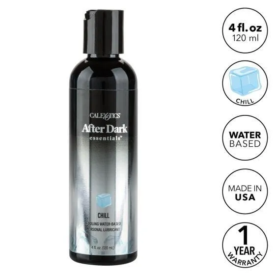 0496C      Chill After Dark Essentials Chill Cooling Water-Based Personal Lubricant 4 fl. oz. - LAST CHANCE - Final Closeout!