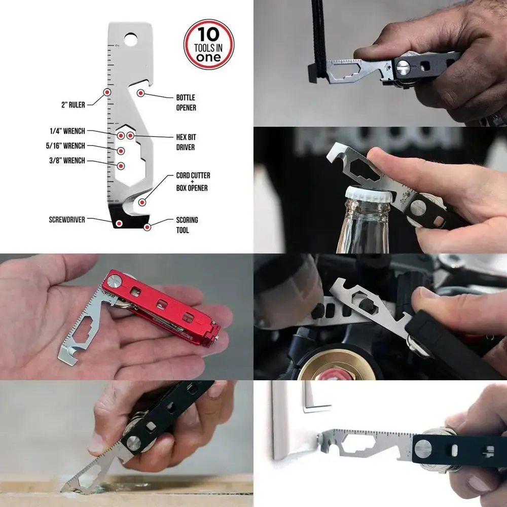 10-in-1 Multi-Tool Emergency Safety Keychain