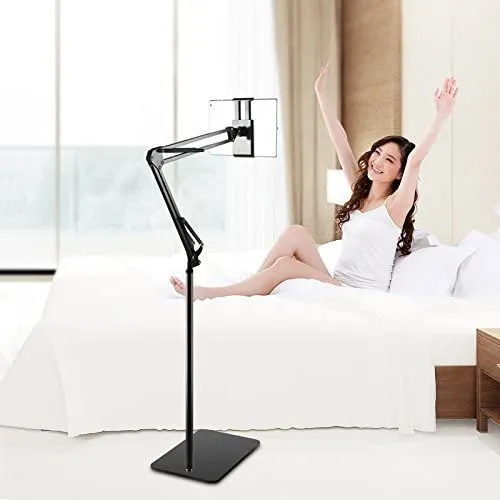 1.35M Adjustable Long Arm Floor Stand for Phone Tablet