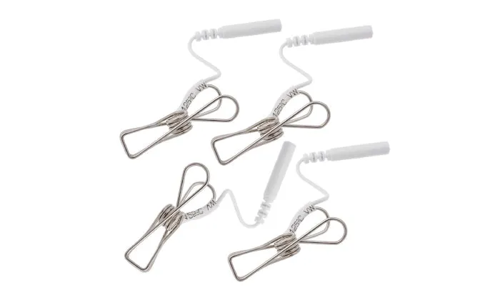 Premium Stainless Steel Nipple Clamps - Set of 2 Pairs (4 Pieces) for Sensual Play and Enhanced Stimulation