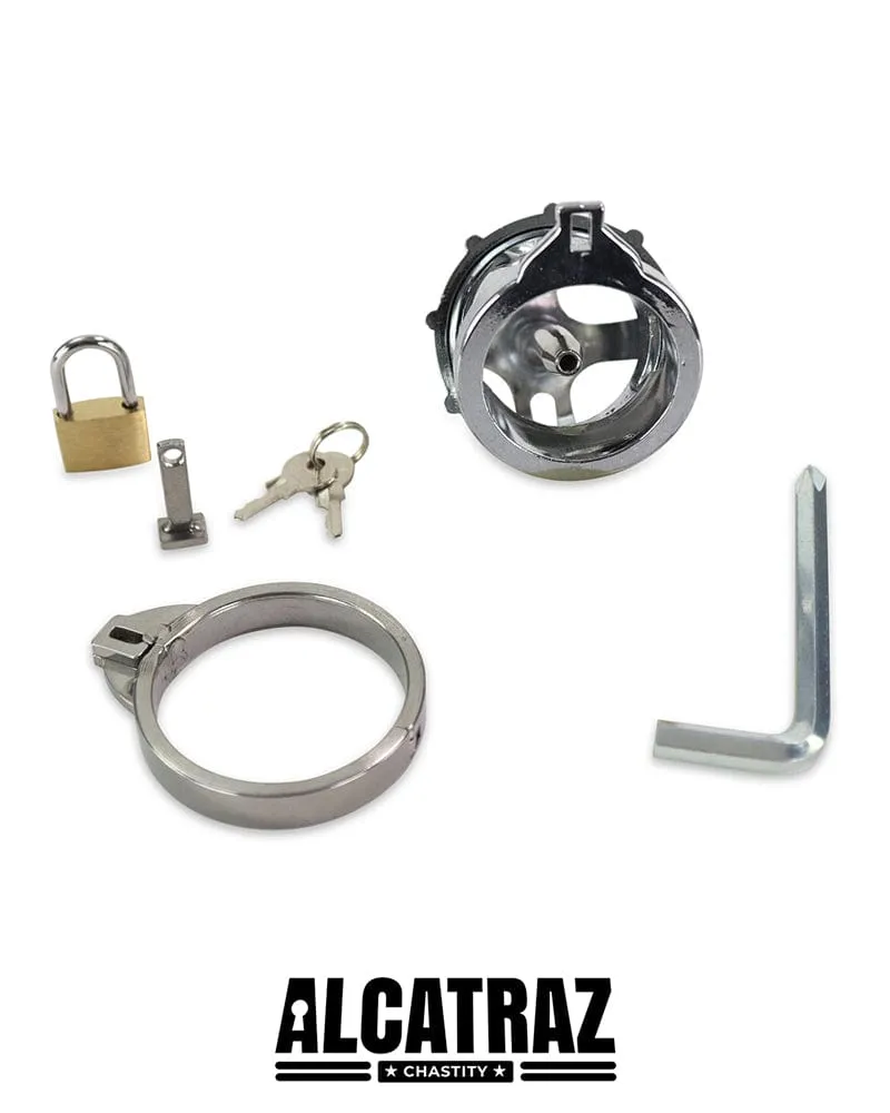 2351AR      Fort Knox Locking Heavy Metal Chastity with Removable Urethral Sound