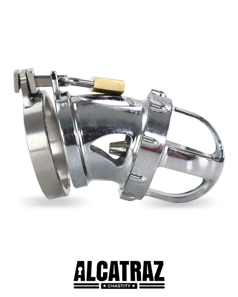 2351AR      Fort Knox Locking Heavy Metal Chastity with Removable Urethral Sound