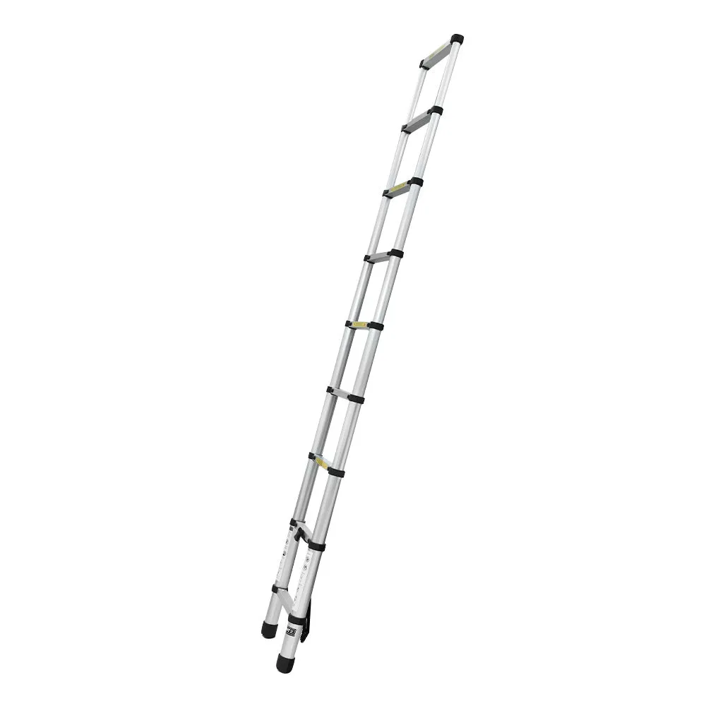 2.6M Aluminium Telescopic Ladder, Anti-Slip, Adjustable - Giantz