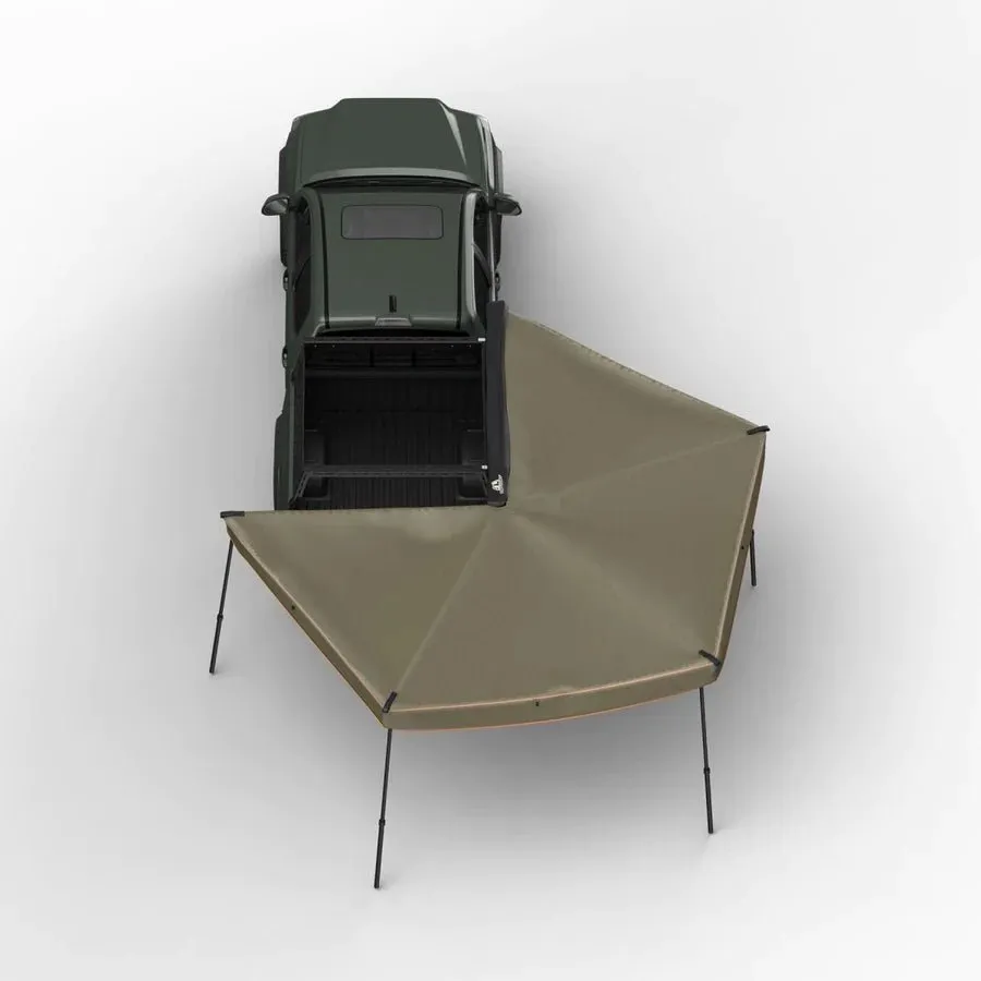 270 Degree Awning, Compact, Passenger Side, C-Channel Aluminum, Olive