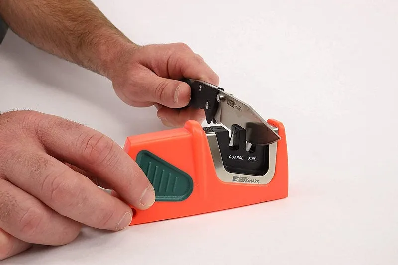 AccuSharp Compact Pull-Through Knife Sharpener Orange 083TRAY