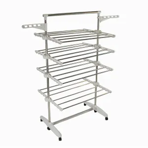 Adjustable 4 Tier Eco-Friendly Laundry Drying Rack - GOMINIMO