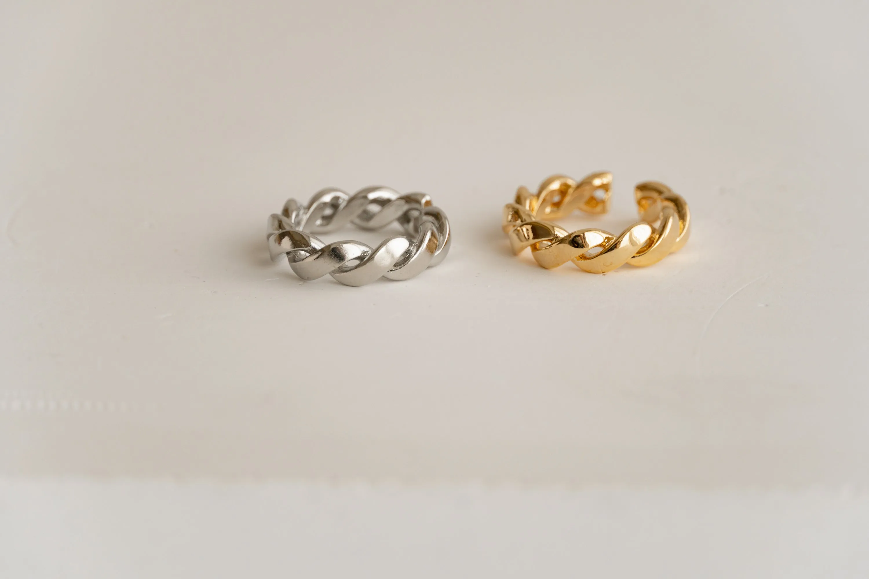 Adjustable Gold / Silver Chain Ring