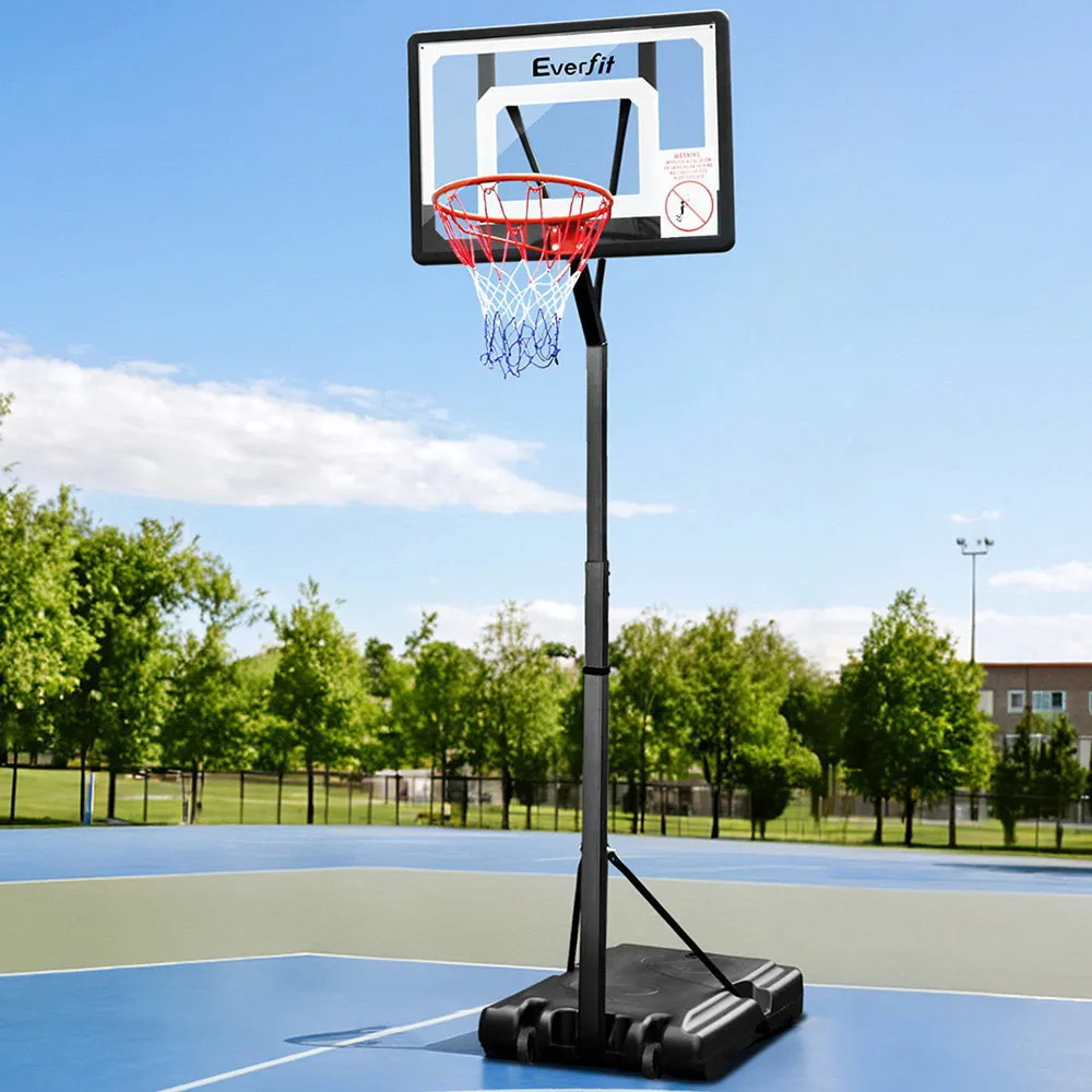 Adjustable Portable Basketball Stand Hoop System Rim 32" Backboard