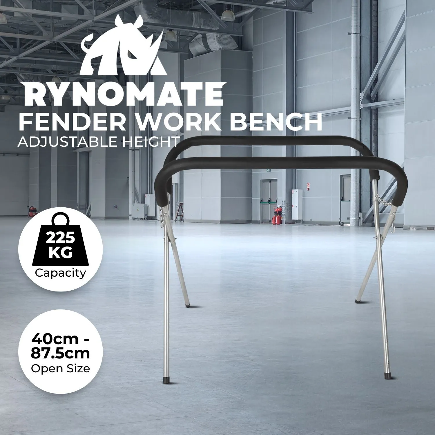 Adjustable Work Bench Stand, Rust-Free, 2x Sets - RYNOMATE