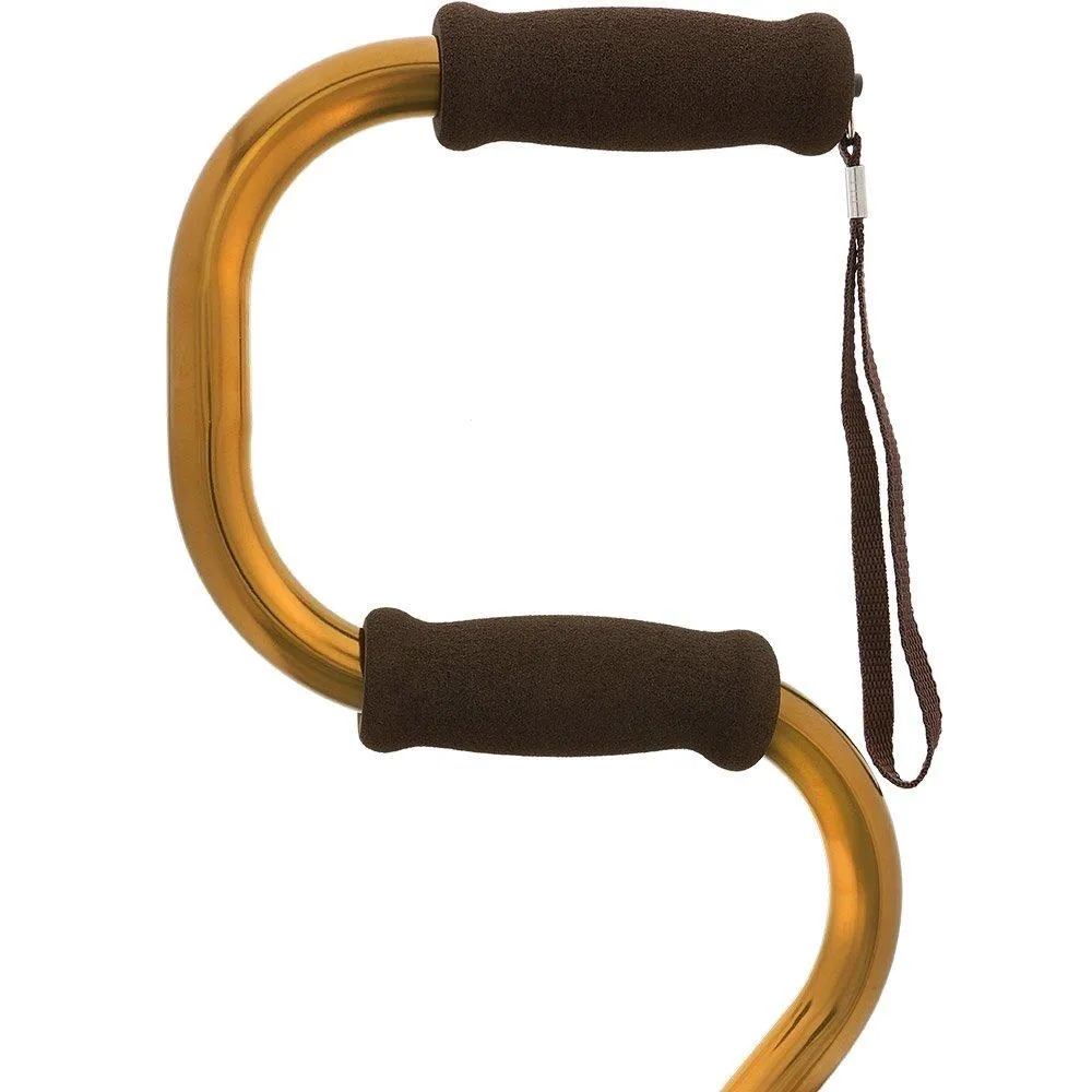 Bronze EZ-Get-Up: Convertible Quad Base Cane for Easy Rising