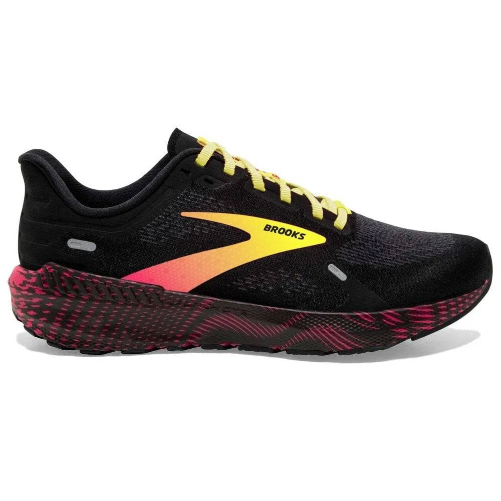 Brooks Launch GTS 9 (Men's) - Black/Pink/Yellow