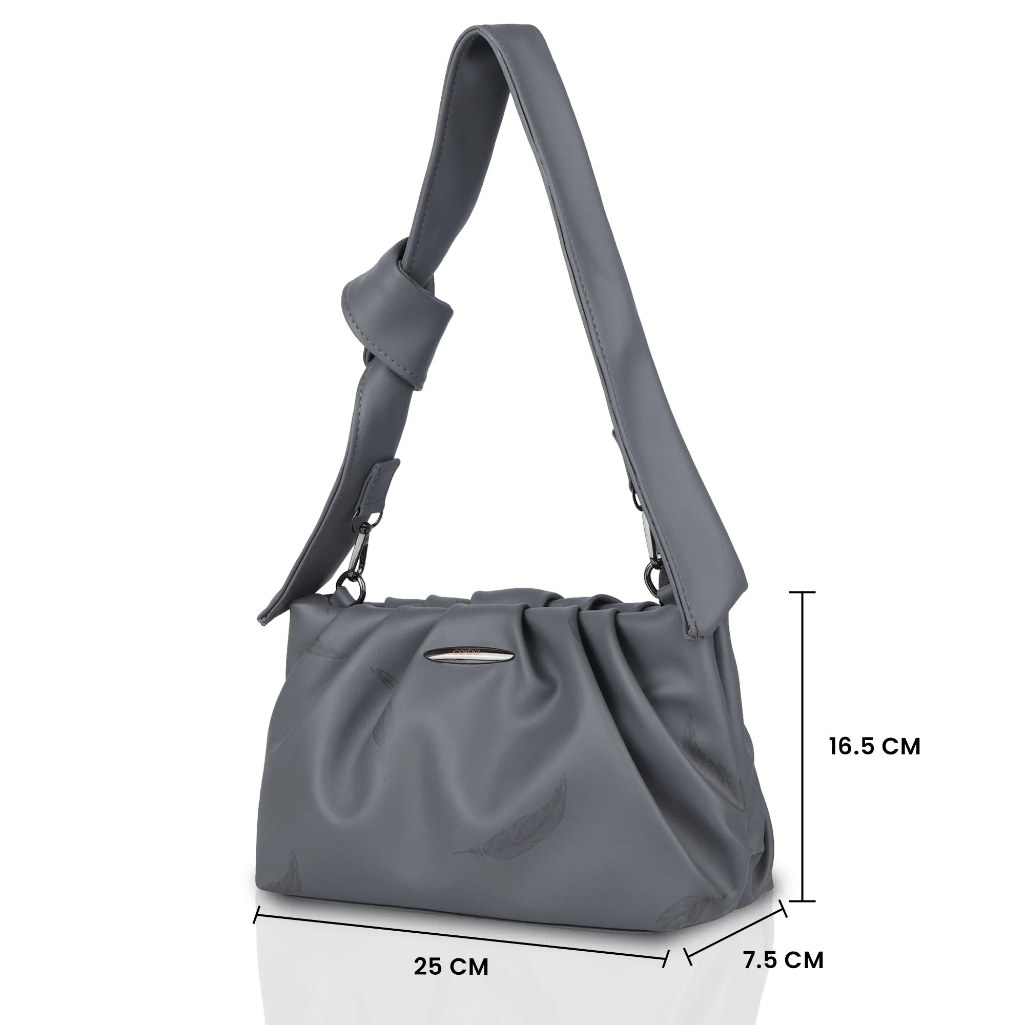 Corba Knot Style Sling Bag Grey