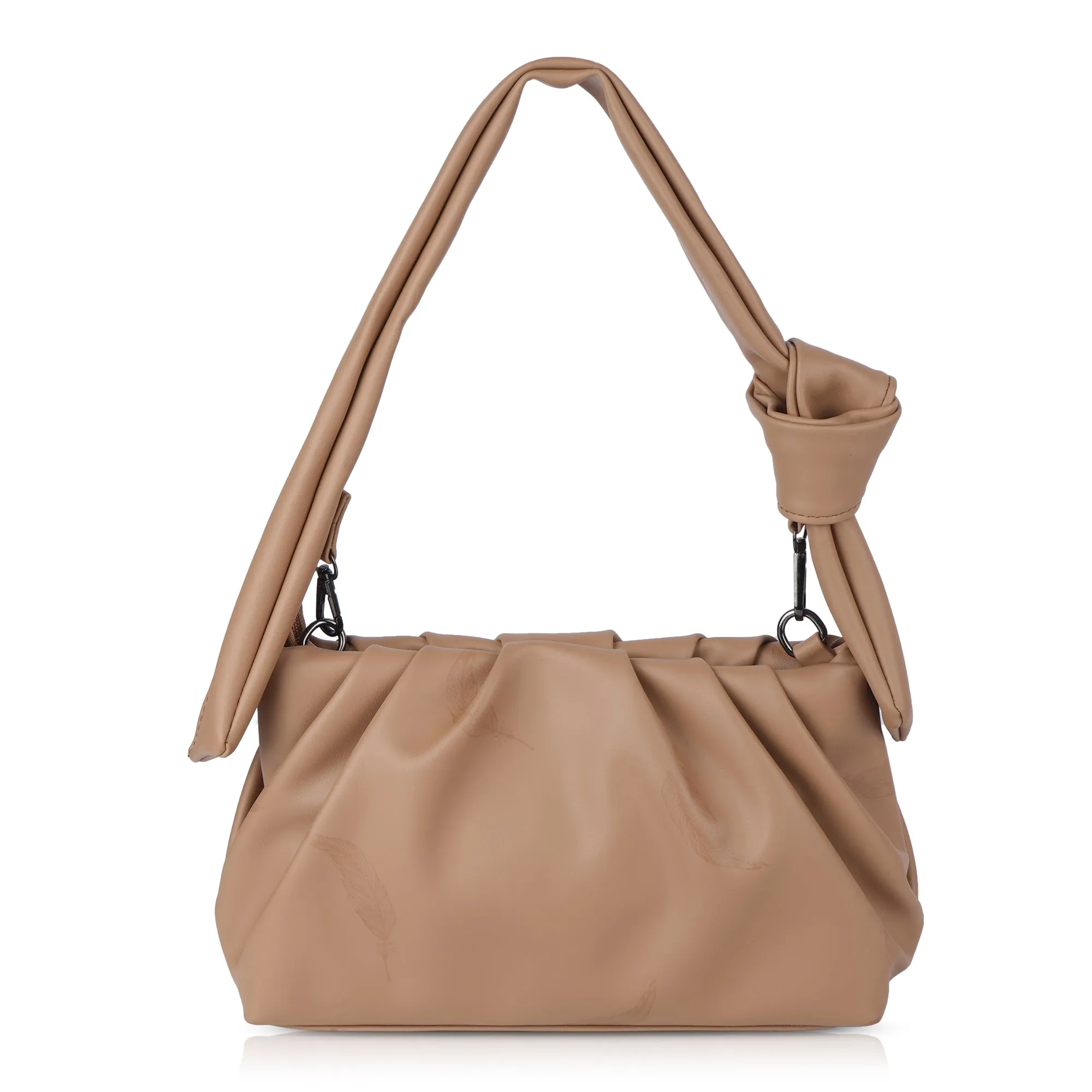 Corba Knot Style Sling Bag Light Brown