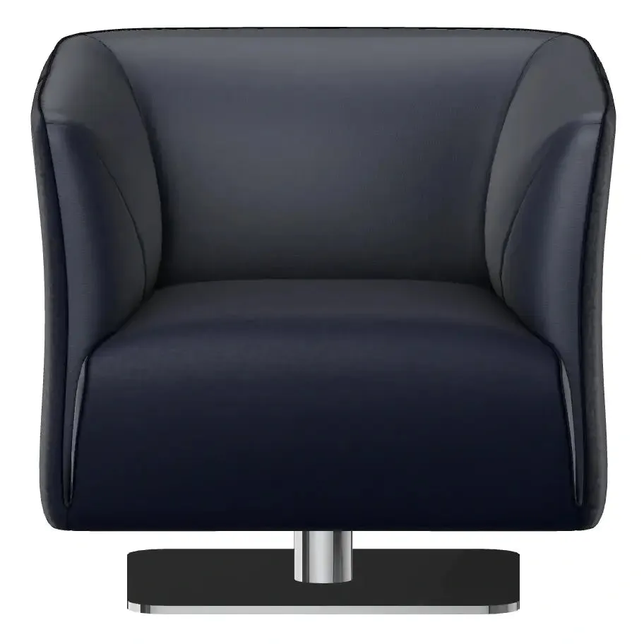 DODI NAVY LEATHER CHAIR