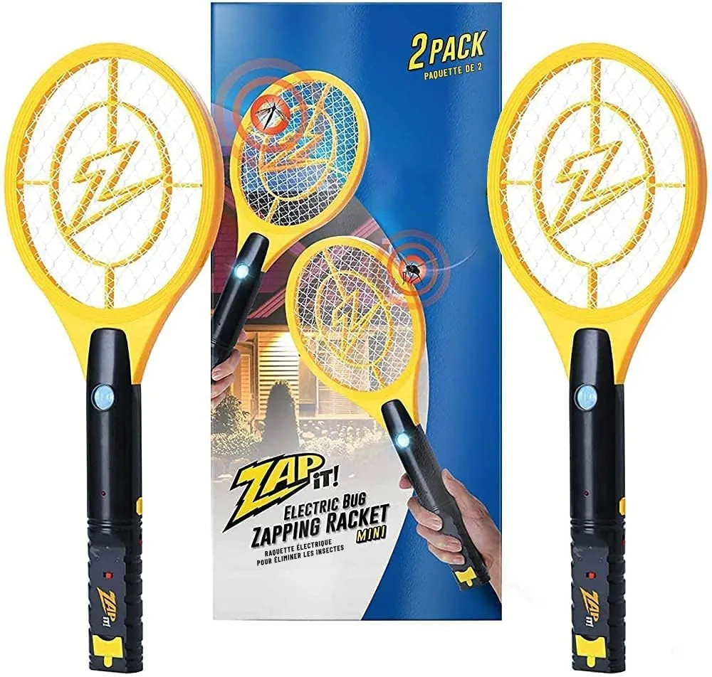 Electric Fly Swatter Racket & Mosquito Zapper - High Duty 4,000 Volt Electric