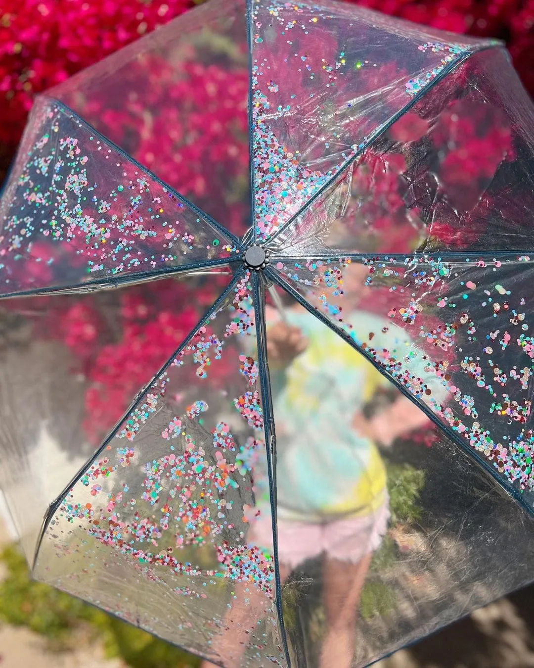 Essentials Confetti Clear Fashion Umbrella