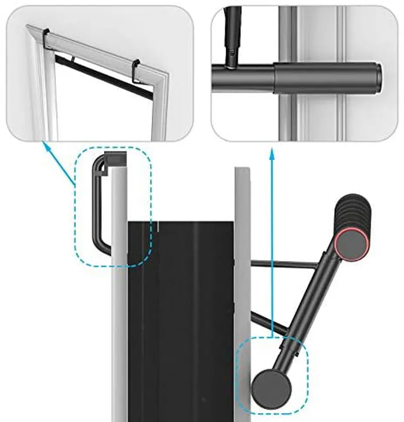 Fitheaven Pull Up Bar for Doorway no Screw Doorway Pull up bar overdoor Pullupbar Wide Grip Pull-up bar Home Gym