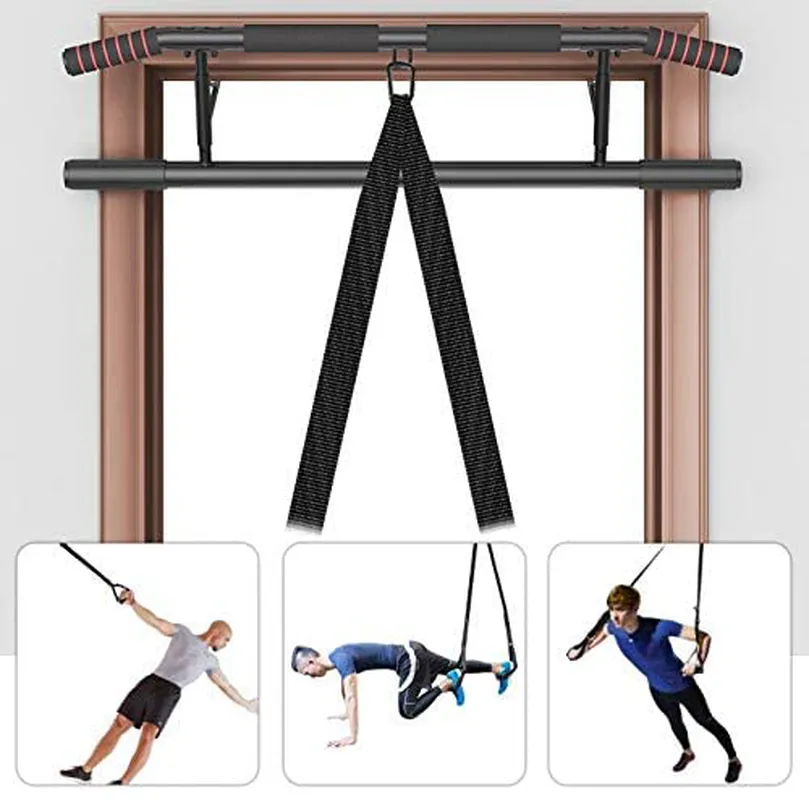 Fitheaven Pull Up Bar for Doorway no Screw Doorway Pull up bar overdoor Pullupbar Wide Grip Pull-up bar Home Gym