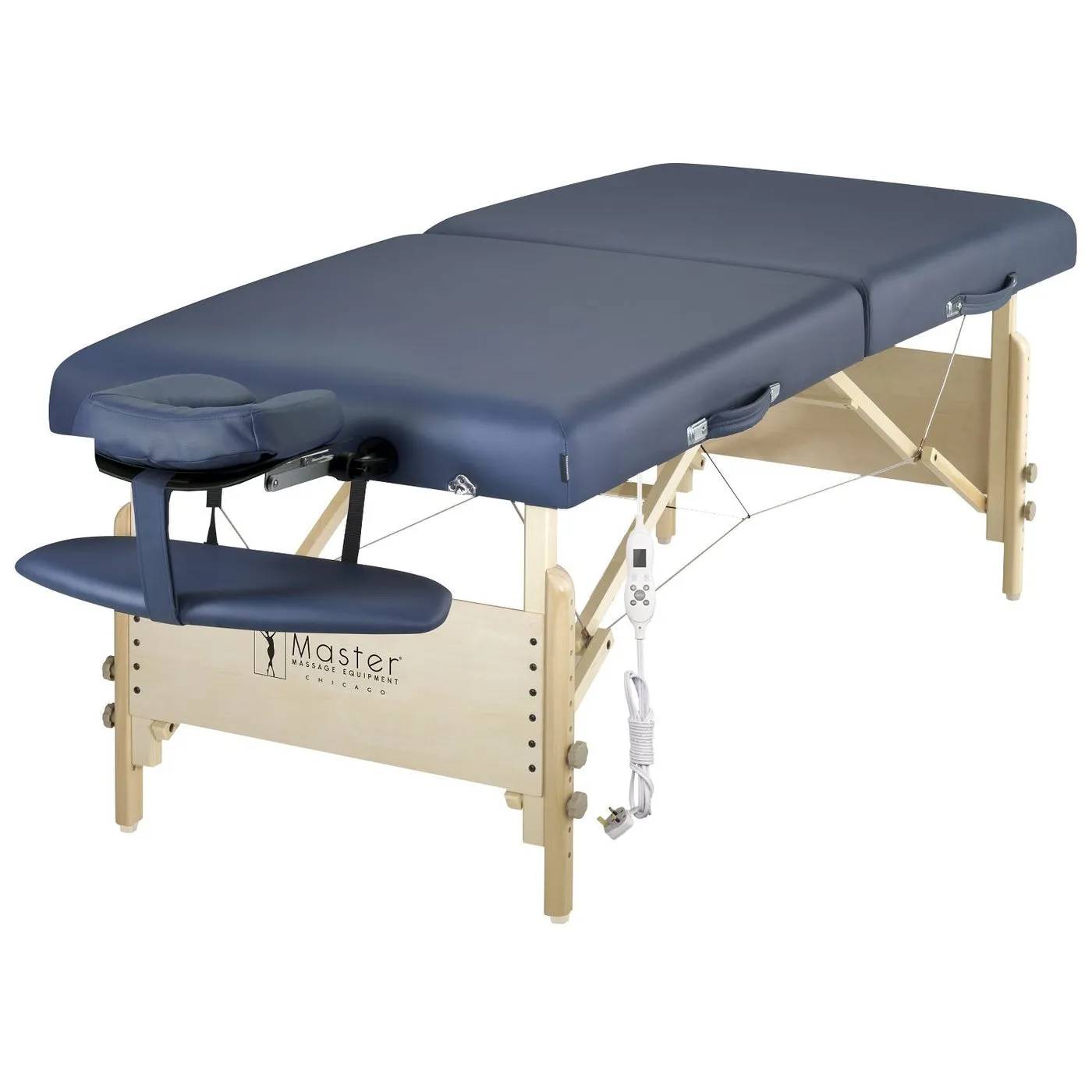 Master Massage 70cm CORONADO Portable Massage Table with Therma-Top- Adjustable Heating System (UK Plug, Royal Blue)