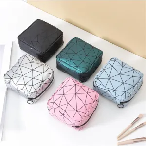 MINI LINES PRINT COSMETIC POUCH