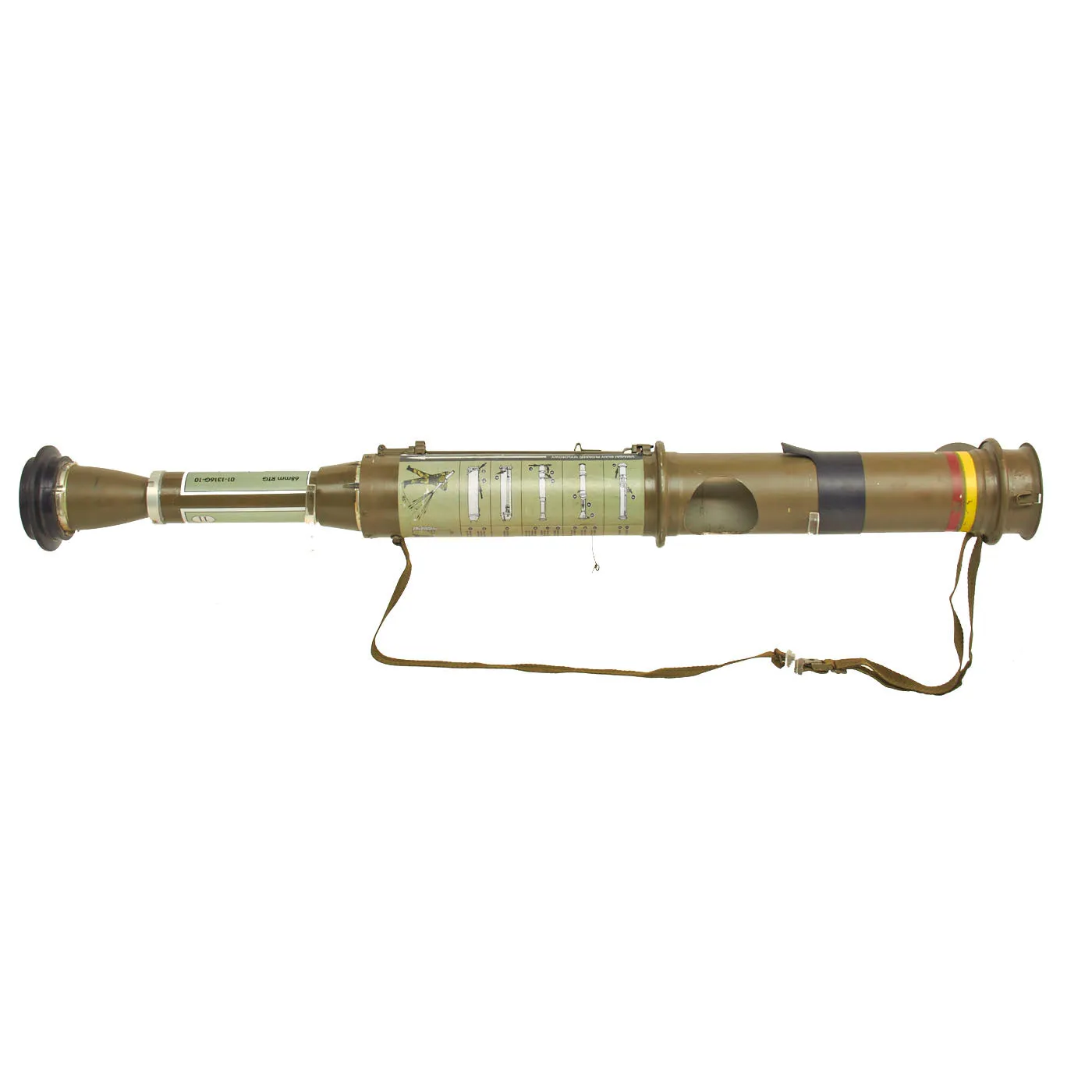 Original 21st Century Czech Republic Inert 68mm RPG-75-TB Disposable Single-Shot Anti-Tank Weapon - Dated 2010