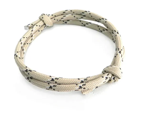 Paracord Double Adjustable Bracelet Tan