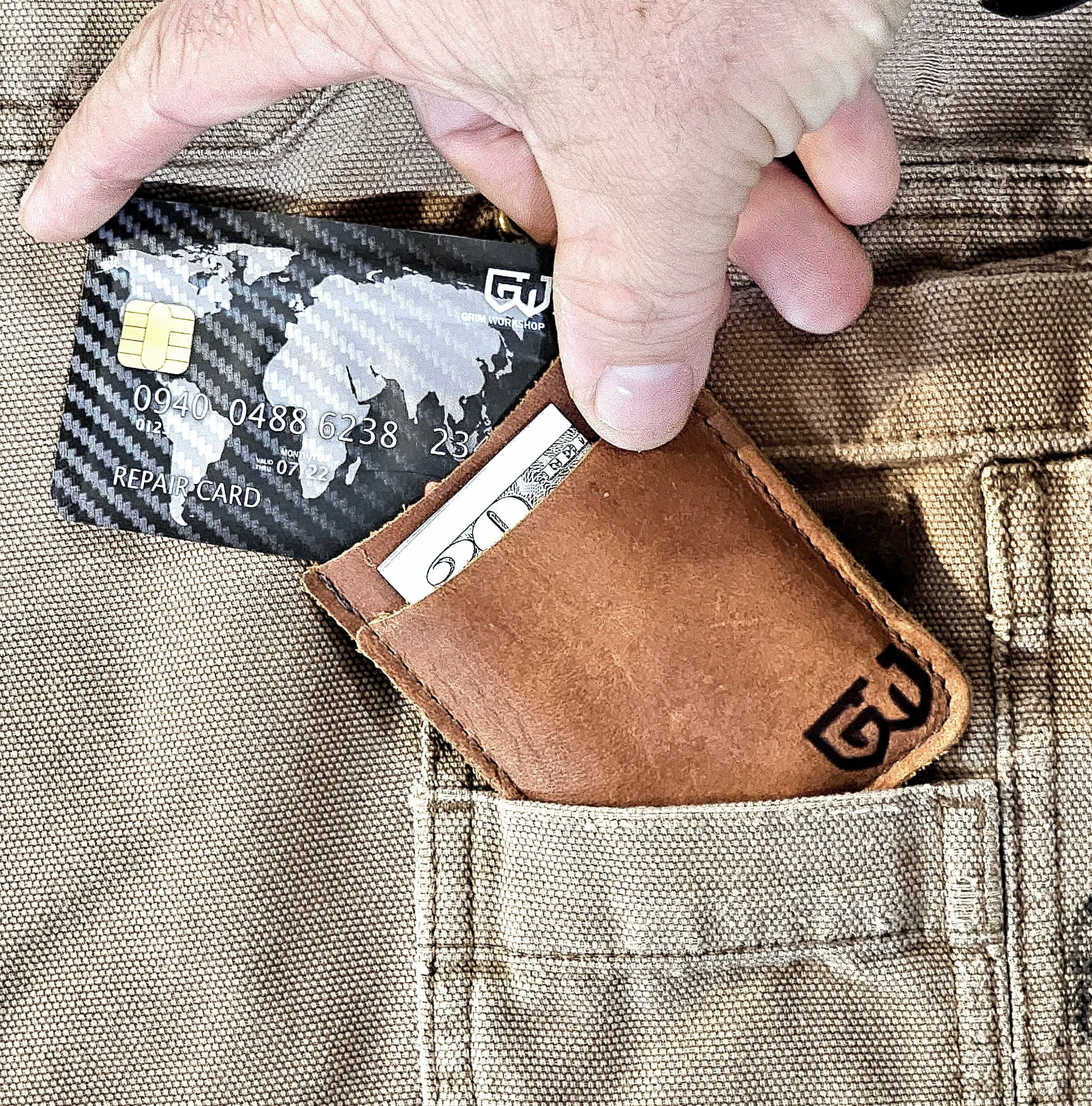 Repair Stash Card: Credit Card Size Waterproof EDC Wallet Pouch