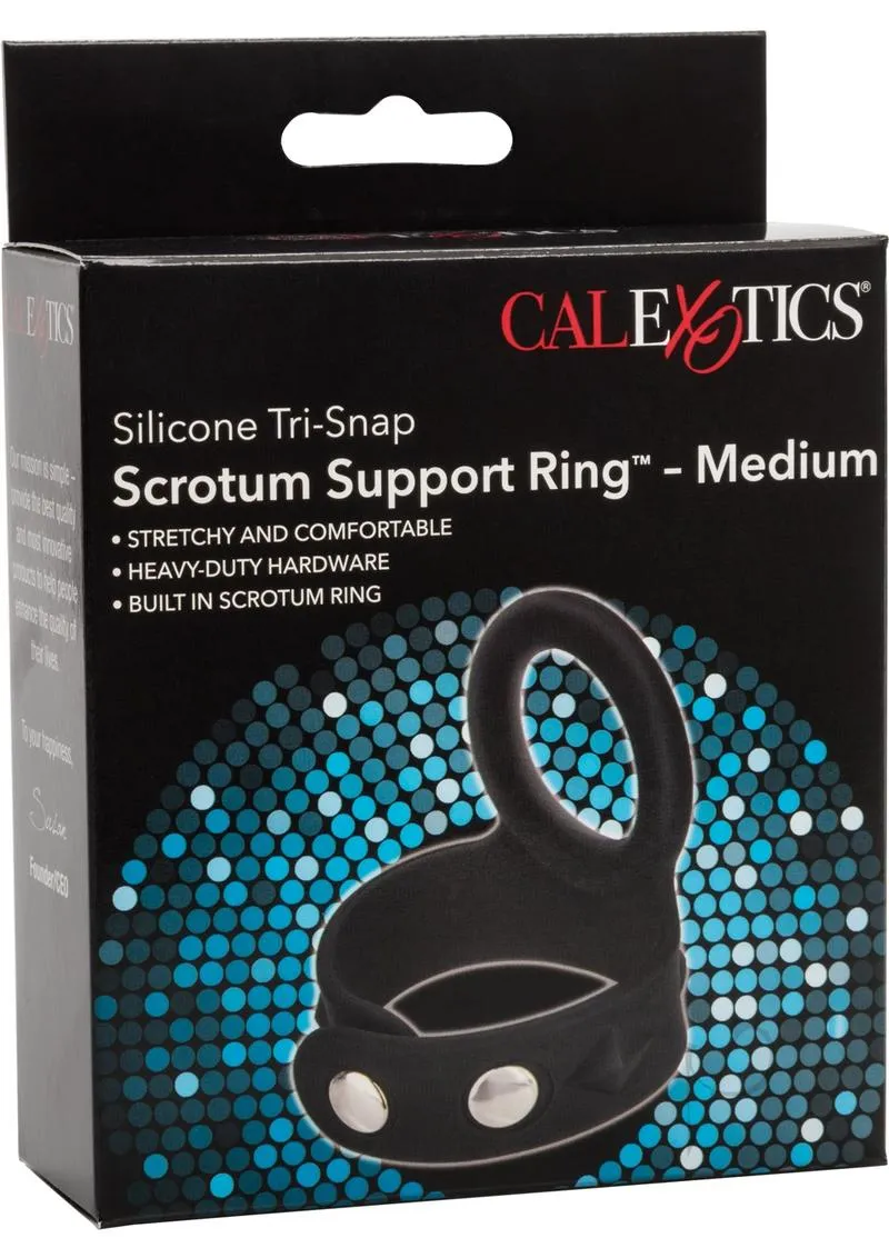 Silicone Tri Snap Scrotum Support Ring M