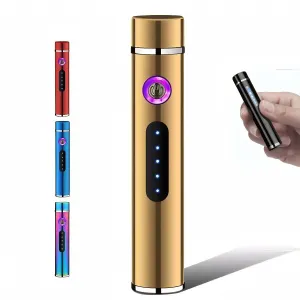 SMAXPro™ Slim Electric Lighter: Dual Arc Plasma, Rechargeable, Waterproof