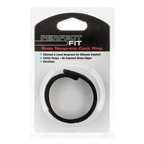 Snap Neoprene Cockring - Black