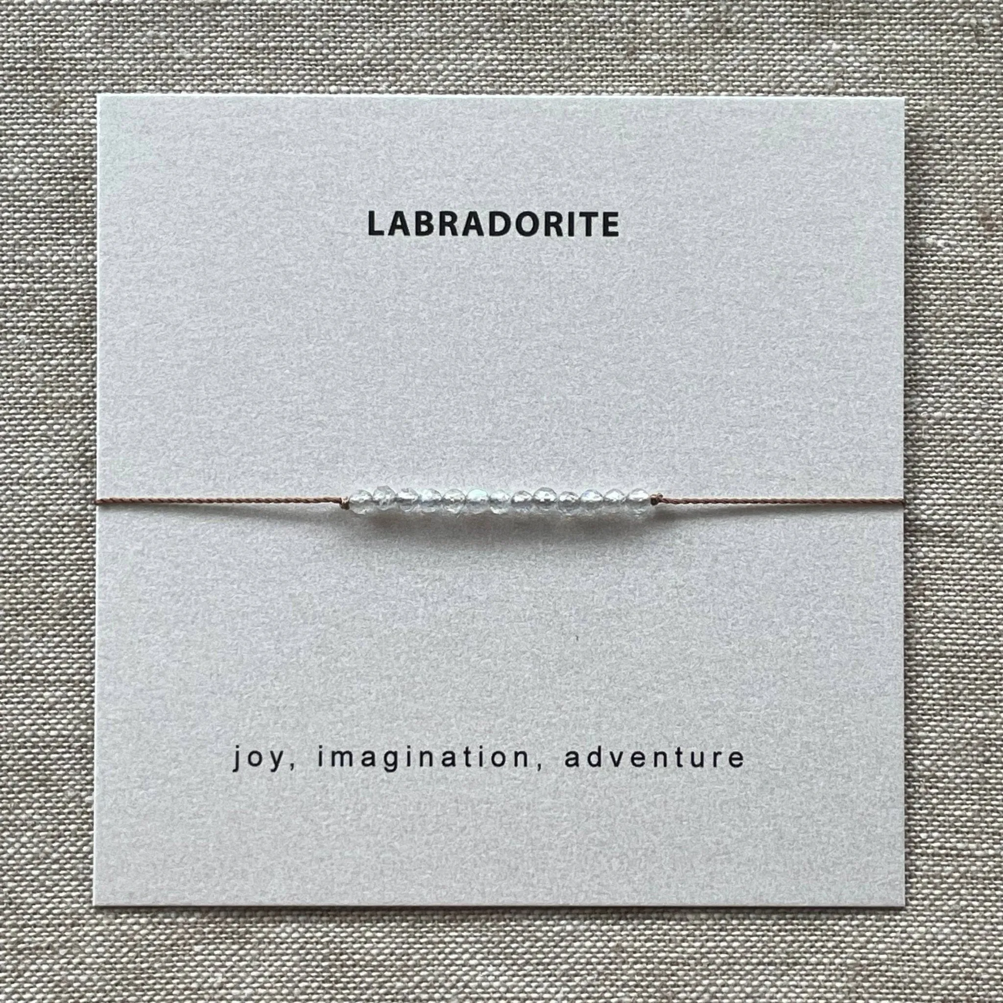 Soulsilk - Labradorite Bracelet Card