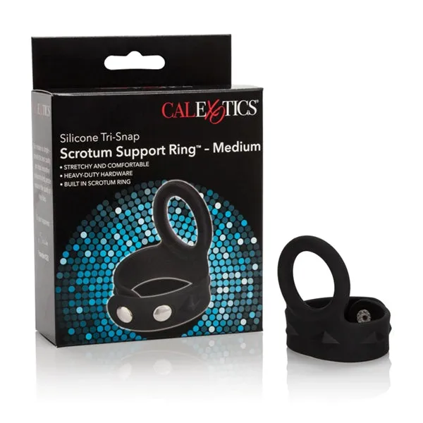 Tri Snap Scrotum Support Ring Medium Silicone