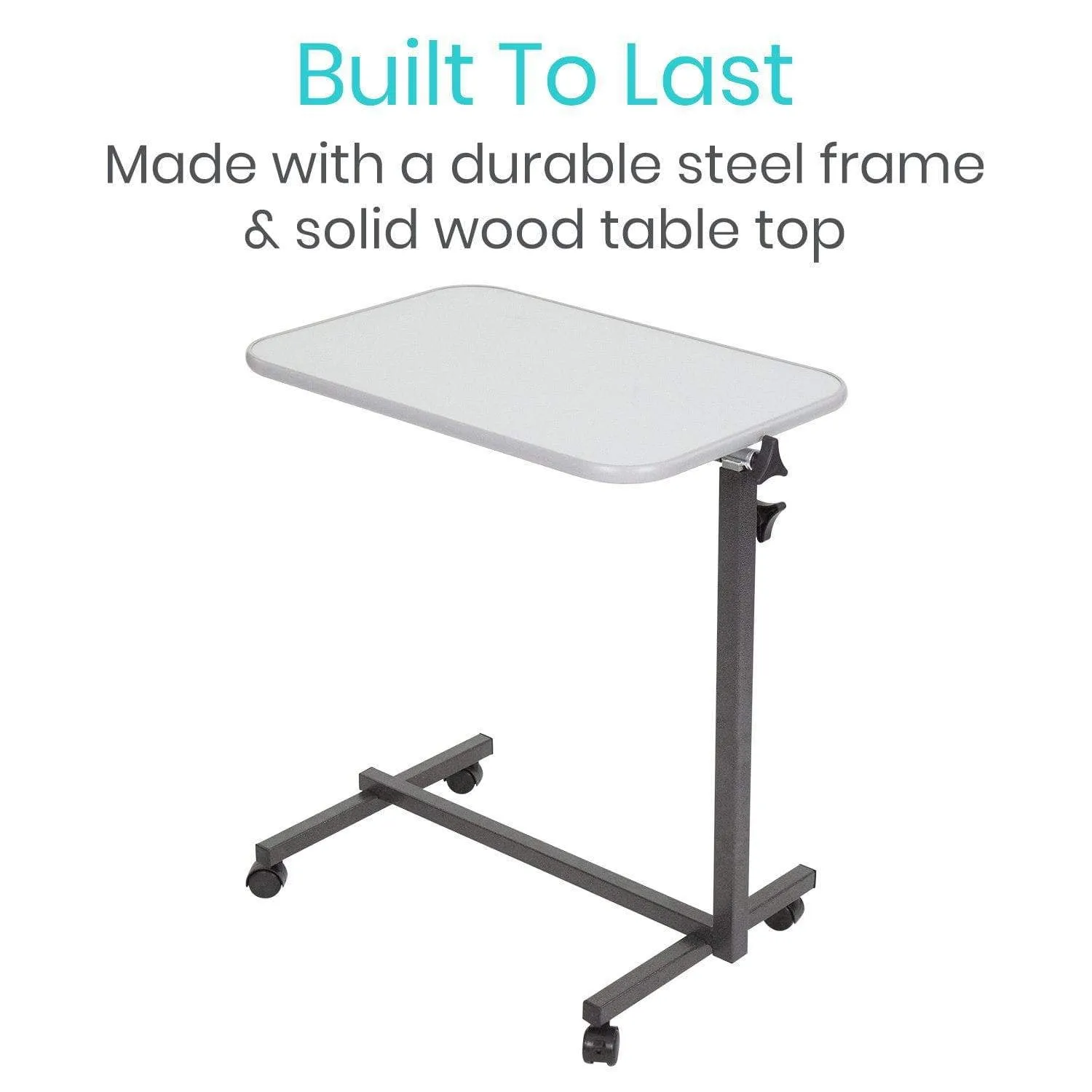 Vive Adjustable Tilting Compact Overbed Table