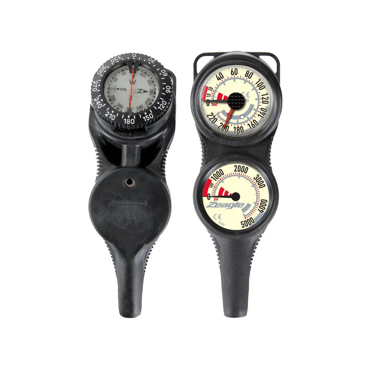 Zeagle Slimline Co-Pilot Console (Pressure Gauge   Depth Gauge   Compass)